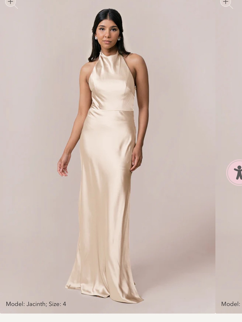 Halter bridesmaid dress